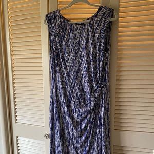 Nic&Zoe Extra large Ruched at the waist dress.